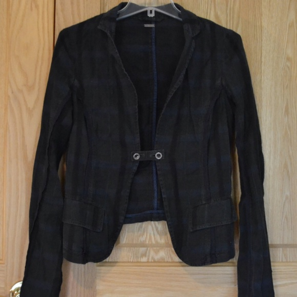 Free People plaid blazer